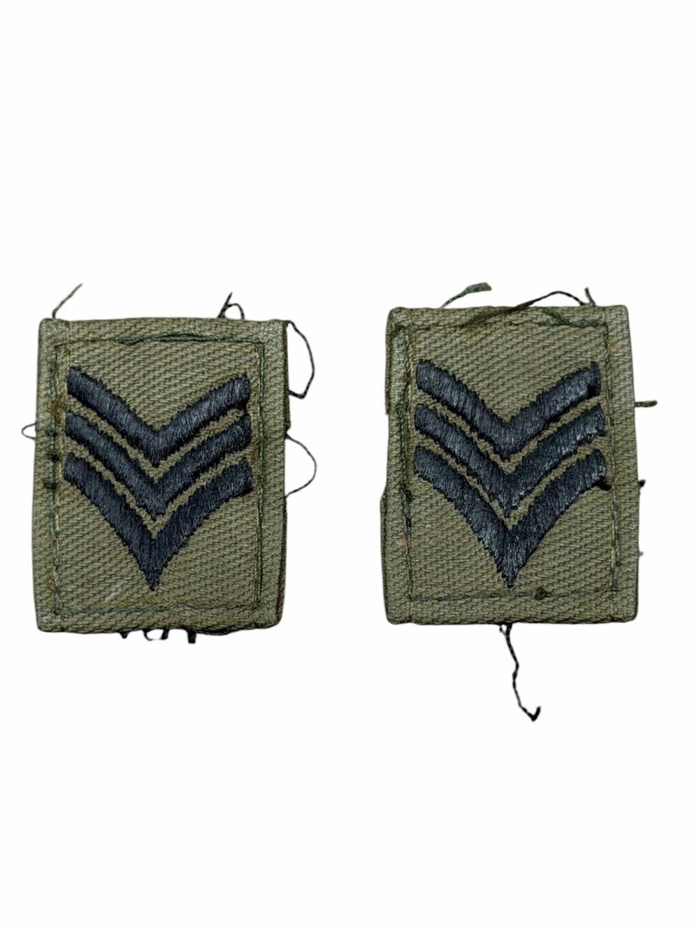 Set of 2 WWIl U.S. Army Sargeant ES Insignia Rank Patches